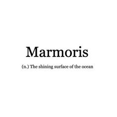 the words marmoris in black and white are shown on a white background,