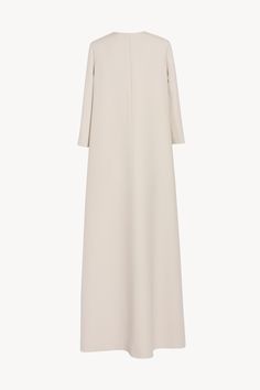 Stefos Dress in Wool and Silk Ladies Wear Dresses, Queen Esther, Iconic Dresses, Ankle Length Dress, Wedding Dresses Simple, Elbow Length Sleeve, Minimal Fashion, Elegant Dress, Dress White