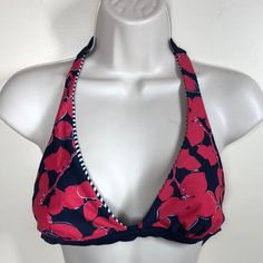 Gap Reversible Bikini Top One Side Is Raspberry/Navy Floral One Side Is Navy/White Stripes Nwot Excellent Condition Purchased And Never Used Please Look At All The Photos Color May Vary Depending On The Device Used Summer Swimwear By Gap, Gap Summer Swimwear For Beach Season, Gap Summer Swimwear For Pool, Gap Swimwear For Beach Season, Gap Summer Swimwear For The Pool, Summer Pool Swimwear By Gap, Gap Summer Swimwear, Gap Swimwear For Beach Season Vacation, Navy Halter Neck Swimwear For Pool