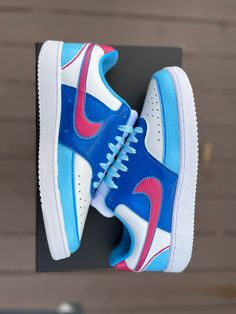 Design your dream sneakers! Choose your size & color scheme, and we'll handcraft a unique pair just for you. White leather base, endless possibilities. Custom Pink Low-top Sneakers, Custom Blue Sneakers, Blue Leather Custom Sneakers With Gum Sole, Custom Pink Leather Sneakers, Pink Leather Custom Sneakers, Custom Blue Sneakers With Rubber Sole, Blue Custom Sneakers With Rubber Sole, Blue Custom Style Sneakers, Custom Low-top Sneakers With Rubber Sole