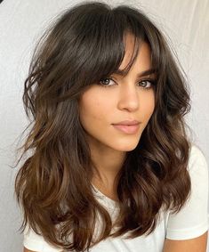 Armpit Length Hair, Textured Haircut, Thick Wavy Hair, Long Hair With Bangs, Trending Haircuts, Long Layered Hair, Long Wavy Hair, Medium Hair Cuts, Long Hair Cuts