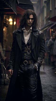 Goth Male, Male Vampire, Male Witch, Vampire Clothes, Goth Guys, Gothic Men, Vampire Art, Fantasy Male, Gothic Outfits