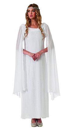 Rubie's The Hobbit Galadriel Dress With Headpiece, White, Adult One Size| Lord of the Rings Costume, Lord of the Rings Costume DIY, Lord of the Rings Costume For Women, Lord of the Rings Costume Elf, Lord of the Rings Costume Coats, Lord of the Rings Costume For Kids| #tolkein #lotr #hobbit #middleearth #costume| As an Amazon Associate I earn from qualifying purchases. Lord of the Rings Costume Elf Galadriel Dress, Elven Woman, Elven Queen, Elven Dress, Dress Display, Womens Fancy Dress