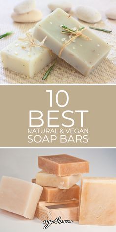 soap bars with the title 10 best natural and vegan soap bars