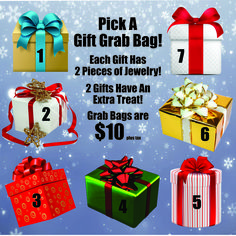 six gift bags with numbers and bows are shown in this ad for the holiday season