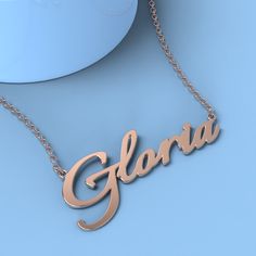 Gloria name necklace Gold Custom Necklace, Personalized Gifts For Her/Him Add something extra special to your jewelry box with Name Necklace Official engravable necklaces.
									The Gloria's name necklace with little heart unique gifts Gold is best gifts for Gloria. Name Necklace Official provides affordable engravable jewelry that won't 
									break the bank. In addition, these pieces make for very thoughtful and appreciated gifts for friends and family. 
									And whether valentine's Engravable Jewelry, Name Necklace Silver, Necklace Rose Gold, Necklace Rose, Personalized Gifts For Her, Engraved Jewelry, Gifts Birthday, Engraved Necklace, Necklace Personalized