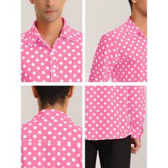 The polka dot prints make this shirt more attractive and youthful. These polka dot shirts can be worn with your dress pants, or jeans. Suitable for casual and formal occasions, you can wear the shirt for business meetings, daily work, dates, and parties, to make you handsome and stylish. And it is also a gift for a father, son, boyfriend, husband, or friend. Polka Dot Shirt, Sleeve Packaging, Father Son, Fabric Tape, Formal Looks, Polka Dot Print, Dot Print, Long Sleeve Casual, Formal Occasion