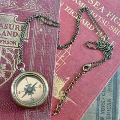 Compass on 28 inches of antiqued brass chain. Can adjust chain length by request. Available on plain chain or chain with filigree centerpiece. Each purchase comes in a gift box. I Love You God, Compass Necklace, Dragon Pendant, Brass Chain, Fashion Jewelry Necklaces, Chain Lengths, Things To Buy, Chain Length, Compass