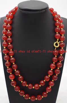 Store Categories Store Categories Other Genuine 8mm Faceted Red Jade Round Gemstone Beads Necklace Jewelry 24-100" AAA Product Description Item Description: Style :  Necklace Beads Size :   8mm Quantity:   1 Strand length:      24-100" Color:     -- Clasp:    -- Condition:  New  If you want to buy more , please contact  us . Thanks ! Payment policy We accept Paypal, and credit card via paypal.com only. All payments are expected within 5 days after the last winning auction is closed. All unpaid a Red 8mm Bead Necklace, Red Hand-strung Round Bead Jewelry, Red Hand-strung Round Beaded Jewelry, Hand-strung Red Round Bead Jewelry, Red Round Beads For Formal Occasions, Classic Red Jewelry With Round Beads, Formal Red Round Beads, Coral Jewelry Set, Red Jade