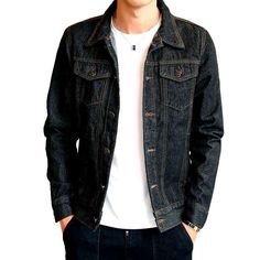 Introducing the 2023 Spring-Summer Collection's unfussy trucker denim jacket designed for the modern. trendy-forward man. Perfect for an effortless. laid-back look. this jacket boasts premium quality fabric. a established trucker silhouette. and a contemporary twist. Get ready to be the envy of all your friends with this must-have jacket!Distinctive Features: Casual Style: With its simple fit and pebble-washed look. this jacket exudes a laid-back. comfortable vibe that will keep you looking shar Urban Denim Jacket With Relaxed Fit For Spring, Urban Style Relaxed Fit Denim Jacket For Spring, Casual Slim Fit Outerwear With Pockets, Casual Slim Fit Outerwear For Spring, Casual Dark Wash Relaxed Fit Outerwear, Casual Dark Wash Outerwear With Relaxed Fit, Casual Relaxed Fit Dark Wash Outerwear, Relaxed Fit Cotton Denim Vest For Fall, Casual Cotton Denim Vest With Relaxed Fit