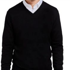 Tailored From Pima Cotton, The Highest Quality Cotton Available, This V-Neck Sweater From Jos. A. Bank Will Be One Of The Most Comfortable Items In Your Closet. Wear It Over A Tee Or A Collared Shirt To Change Up Your Look. Tailored Fit 100% Pima Cotton Imported From China Black Cotton V-neck Sweater, Black V-neck Cotton Sweater, Black V-neck Sweater For Formal Occasions, Black Casual V-neck Sweater For Work, Casual Black V-neck Sweater For Work, Classic Black V-neck Sweater For Winter, Classic Black V-neck Sweater For Fall, Classic Black V-neck Sweater, Black V-neck Sweater For Work