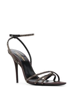 Step out in style with these Gippy Sandals. They feature a pointed toe strap, stud embellishments, and a showstopping 105mm stiletto heel. Add a touch of sophistication to any outfit with these one-of-a-kind luxury shoes. Pointed toe strap for a sleek look Stud embellishments for added flair 105mm stiletto heel for a showstopping effect Sandals Brown, Heels For Women, Embellished Sandals, Leather Cap, Van Cleef Arpels, Studded Leather, Brown Sandals, Sneaker Heels, Ankle Straps