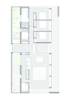 the floor plan for an apartment building with three floors and two levels, all in one room