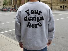 Are you finally ready to launch your new designs while searching for beautiful Gildan 18000  mockups for your e-commerce business?   Today is your lucky day! You have stumbled upon an amazing selection of unique and beautiful mockups for your Gildan 18000 crewnecks.  Simply drag your design onto the mockup and you are ready to go. This saves you time and effort, which can be used elsewhere to focus on other important tasks.   What you will get : Gildan 18000 sport grey crewneck back Mockup :  - 1 jpg file (free of watermarks) - 4 000 px X 3000 px - 300 dpi  Please note that NO physical item will be shipped. This is a digital file.    COPYRIGHT & TERMS OF USE   This file is subject to © COPYRIGHT and is the intellectual property of ©Thibophotos. PERSONAL AND COMMERCIAL USE IS ALLOWED. Under Casual Sweatshirt With Branding For Customization, Sporty Gray Sweatshirt With Branding, Gray Branding Sweatshirt For Streetwear, Urban Crew Neck Sweatshirt With Branding, Casual Cotton Sweatshirt With Custom Logo, Customizable Crew Sweatshirt For Streetwear, Customizable Relaxed Fit Sweatshirt For Streetwear, Sweatshirt Mockup, Grey Crewneck