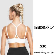 IT’S NOT YOU, IT’S YOUR SPORTS BRA With lightweight, breathable designs, comfortable cups and supportive straps, you can rely on our sports bras to be there for you, and for yours. • Cute double strap feature• Removable padding lets you to wear it how you want• Light V-neck• Stay-put elasticated underband SIZE & FIT• Medium support• Body fit• Model is 5’8” and wears a size XS MATERIALS & CARE• 78% Recycled Polyester, 22% Elastane SKU: B8A6A-WB57 White Sports Bra, Body Fit, Sports Bra, Fitness Models, Bra, V Neck, How To Wear