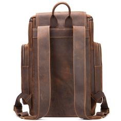 Introducing the RetroLux Leather Laptop Backpack, a timeless and sophisticated accessory crafted from genuine cow leather. With its spacious capacity and ergonomic design, this backpack is perfect for work, school, or travel. Upgrade your everyday carry and make a statement that lasts with the RetroLux Leather Laptop Backpack. Classic Leather Backpack With Large Capacity, Classic Brown Rectangular Backpack, Classic Large Capacity Rectangular Leather Backpack, Classic Brown Leather Backpack For Travel, Classic Brown Leather Travel Backpack, Large Capacity Classic Leather Backpack, Brown Leather Business Backpack, Classic Large Capacity Leather Backpack, Brown Backpack Laptop Bag For Business Trips