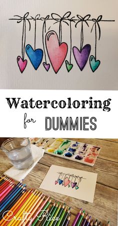 watercoloring for dummies is an easy way to teach kids how to draw