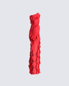 We all have a fiery, and passionate side 🔥 Set their hearts on fire in this fully lined, red mesh maxi dress - complete with a diagonal ruffle design, cut-out side slit, and a form fit that will hug you in all the right areas ❤️ Leave little to the imagination -- dress is sheer & undergarments are not included 👀 White Corset Dress, Hearts On Fire, Rhinestone Top, Ruffle Maxi Dress, Fitted Maxi Dress, Ruffle Design, Mesh Maxi Dress, White Corset, Pink Fits