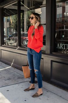 10 Fall Outfits to Copy Right Now | Merrick's Art | Merrick's Art Looks Jeans, Leopard Print Shoes, Print Shoes, Inspired Outfits, Casual Summer Outfit, 가을 패션, Fashion Mode, Casual Summer Outfits, Fall Winter Outfits