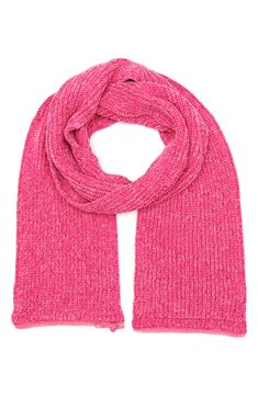 Zip or unzip this wool-kissed scarf to wear it looped as an infinity scarf or left long to wrap around your neck. 9" x 80" 70% acrylic, 30% wool Machine wash, dry flat Imported Pink Knitted Fall Scarf, Concert Looks, Baby Boy Shoes, Beaded Trim, Sweaters And Leggings, Kurt Geiger, Fall Shopping, Comfortable Dress