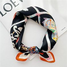 Top Seller for 100% Mulberry Silk Scarf Bandanna Horse Head Print Square Necktie Hairband 53cm, Women's Scarves Wraps Trendy Adjustable Bandana For Gift, Trendy Adjustable Bandana As Gift, Adjustable Multicolor Neckwear For Gift, Adjustable Black Bandana For Gift, Adjustable Black Bandana Gift, Trendy Black Hair Accessories For Summer, Elegant Black Bandana For Summer, Trendy Adjustable Headband For Gift, Multicolor Headband For Summer Gift