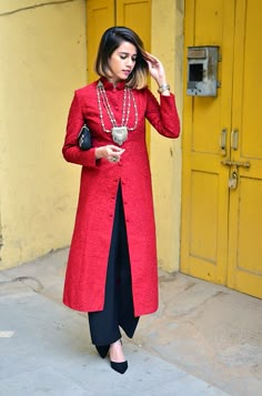 ******ZARAH******* Visit us at https://www.facebook.com/zarahclothing/ ********************************************************** Woolen Suits Women Indian, Woolen Suits Design Winter, Woolen Kurti, Marriage Saree, Indian Suit, Banarasi Suit, Wait A Minute, Not In The Mood