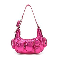 Núnoo Sally Pocket Recycled Cool Pink Shoulder bags Pink Fun Purses, Pink Shoulder Bags, Big Bag, Big Bags, Wallet Accessories, Small Crossbody Bag, Medium Bags, Color Rosa, Crossbody Shoulder Bag