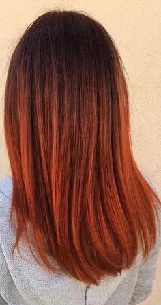 33 Hottest Copper Balayage Ideas for 2017 Rambut Brunette, Latest Hair Color, Ginger Hair Color, Balayage Blonde, Hair Ombre, Awesome Hair, Winter Hair Color, Ombre Hair Color