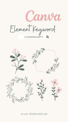 Floral, flower, flower vector, canva element, cute, doodle, floral doodle, flower doodle, wedding, wedding decoration Element Canva Idea, Canva Stickers, Canva Tricks, Floral Wreath Wedding, Keyword Elements Canva, Canva Element Keyword, Canvas Learning, Canva Element, Minimalist Tattoos