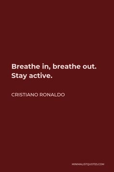 there are only two options the view or me - cristiano ronald quote on red background