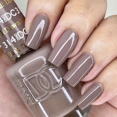 DND DC Gel Nail Polish Duo - 314 Gray Colors - Dusk Till Dawn – Lavis Dip Systems Inc Taupe Nails Designs, Dnd Gel Nail Polish, Taupe Nails, Gel Colors, Gel Nail Colors, Nails Polish