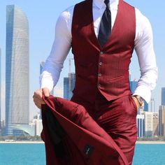 Red Dress Suits For Men, Formal Wedding Suit, Slim Fit Tuxedo, Coat Outfit, Groomsmen Suits, Prom Suits