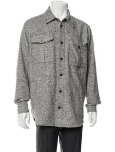 Isabel Marant ShirtGreyPoint CollarLong Sleeve with One-Button Barrel CuffsFlap Pockets & Button ClosureFit:Casual Shirts by Isabel Marant typically fit true to size. Gray Button-up Outerwear With Button Cuffs, Winter Shirt With Buttons And Relaxed Fit, Winter Relaxed Fit Shirt With Buttons, Winter Relaxed Fit Shirt, Gray Long Sleeve Shirt With Button Closure, Fall Collared Shirt With Button Cuffs, Fall Shirt With Button Cuffs And Spread Collar, Gray Collared Top With Buttons, Winter Shirt With Button Closure And Spread Collar