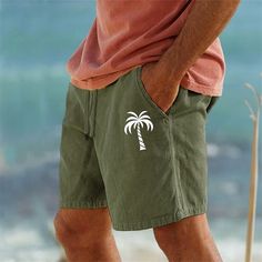 Season:Summer; Fabric:Polyester; Gender:Men's; Style:Hawaiian,Streetwear,Designer; Elasticity:Micro-elastic; Occasion:Beach,Casual,Daily,Holiday; Fit Type:Regular Fit; Function:Breathable,Soft; Waistline:Mid Waist; Pattern:Coconut Tree; Design:Elastic Waist,Drawstring,Print; Pants Type:Summer Shorts,Beach Shorts,Shorts; Fly Type:Drawstring,Elasticity; Front page:FF; Listing Date:01/05/2024; Production mode:External procurement; Hips:; Length:; Waist:; Fit US Size:; Fit UK Size:; Fit EU Size:; Pa Mens Linen Shorts, Mens Cotton Shorts, Summer Beach Shorts, Mens Shorts Summer, Designer Streetwear, Hawaiian Shorts, Men Beach, Beach Casual, Coconut Tree