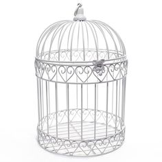 PRICES MAY VARY. Ivory decorative birdcage measures 14" high x 8.5" diameter and can be hung up or displayed on a surface The ivory-colored metal birdcage features heart designs along the top and bottom edges and a hinged top with a hook and button closure, so you can display it open or closed You can fill the cage with a pillar candle, votive candles, flowers, greenery, lights, garland, ribbon, mini cakes or desserts, or almost anything you can think of to create a look to match your wedding co Homecoming Decorations, Birdcage Wedding, Garland Ribbon, Parade Float Supplies, Bird Cage Centerpiece, Bridal Party Tables, Floating Decorations, Wedding Birdcage, Custom Sash