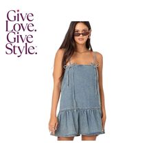 in stock Denim Mini Dress, Denim Mini, Blue Dresses, Pick Up, In Store, Buy Online, Mini Dress, Free Shipping, Blue