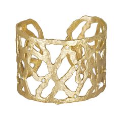 diamond openweave cuff bracelet, in&nbsp;18k&nbsp;yellow&nbsp;gold Worn On Tv, Gemstone Bangle, Bangles Making, Bezel Set Diamond, Jewelry Model, Station Necklace, On The Red Carpet, Champagne Diamond, Open Weave