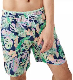 chubbies Men's Classic 7" Swim Trunks Summer Swim Trunks For Vacation Pool, Summer Vacation Swim Trunks For Pool, Summer Tropical Print Swim Trunks, Beachwear Swim Trunks With Uv Protection For Poolside, Beach Season Swim Trunks With Uv Protection, Swim Trunks With Uv Protection For Beach Season, Green Summer Swim Trunks For Beach, Summer Swim Trunks With Tropical Print For Beach, Beachwear Swim Trunks With Tropical Print For Poolside