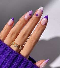 Summer Vacation Nails, Nail Art For Girls, Lilac Nails, Nail Goals, Purple Nail Designs, Summery Nails, Vibrant Nails, Casual Nails, Vacation Nails