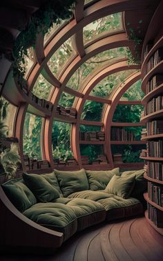 a living room filled with lots of books