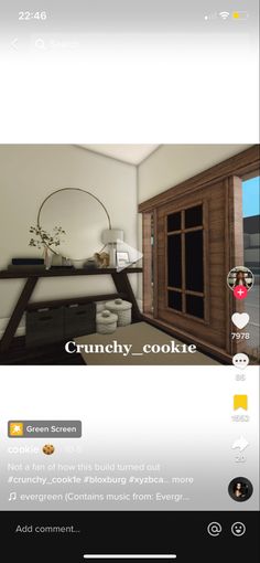 an image of a room on the app