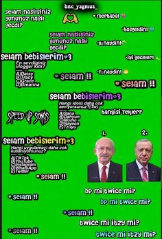 two men in suits and ties are on a green screen with words written below them