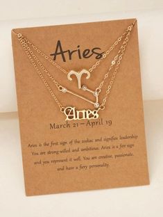 ⛓Our cute zodiac Aries necklace is produced from excellent stainless steel with 18k gold plated. Both the trinket and chain are lead-free, nickel-free, and hypoallergenic. They will not cause your skin to red or irritated. Also, you can move to the shower without carrying off it, will not fade. Each zodiac letter pendant is glossed carefully in a velvety edge. Very relaxing to wear. ⛓This gold-plated necklace is a fantastic layering piece. Flawlessly match with your name chain, birth year chain, or your dainty initial letter necklace. Not only a reasonable way to treat yourself but a unique present for her at daughter birthday, partners anniversary, mother's day, women companions party to bring back happy birth year memories. This Aquarius pendant chain is an excellent way to show off your Pisces Necklace, Leo Constellation, Letter Charm Necklace, Astrology Necklace, Zodiac Sign Necklace, Flower Charm Necklace, Rhinestone Material, Constellation Necklace, Beaded Pendant Necklace