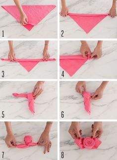 how to make an origami rose flower with paper - step by step instructions