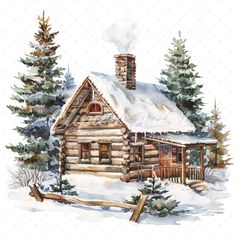 20 High-Quality Snowy Log Cabin Clipart - Snowy log cabin digital watercolor JPG instant download for commercial use - Digital download This set includes: * 20 individual files (JPG files, 5-6 inch, 2000px x 2000px) License: When you acquire products from ClipartArtist, you are consenting to our terms of use, which grant you the freedom to utilize them for both personal and commercial purposes. Welcome to the world of artistry and inspiration, where creativity knows no bounds. Our "Watercolor Cl Snowy Log Cabin, Log Cabin Art, Cabin Clipart, Watercolor Cabin, Ginger House, Watercolor Branding, Picture Stand, Tutorials Drawing, Digital Elements