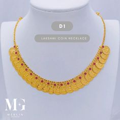 *Price is for one piece (unless stated). *(After placing order, please send us a message with your contact number (for logistics purpose) in the following format: +(Country code)-(area code)-(contact number)* 22k 916 Gold Lakshmi Coin Necklace - D1 Length: 40cm Adjustable to 42cm Weight: 13.63gm ---------------------------- Gold Purity : 916 Gold (22K)  Hallmark : 916 stamped  NOTE : All measurements are done manually.  As such, please expect 1-3mm differences in measurements.  Package Contents Indian Coin Jewellery Lakshmi Necklace, Lakshmi Coin Necklace, Gold-tone Brass Coin Pendant Necklace, Yellow Gold Coin-shaped Brass Necklaces, Vintage Yellow Gold Coin Necklace, Tarnish Resistant, Gold Coin Necklace, Chains Necklaces, Original Gifts, Coin Necklace