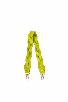 Iris Woven Shoulder Strap - Lime Oil Leather | Sapahn. Leather Shoulder Strap Fashion Accessory, Laptop Travel Bag, Raw Leather, Handbag Stores, Craft Shop, Wallet Bag, Braided Leather, Small Leather Goods, Tote Backpack