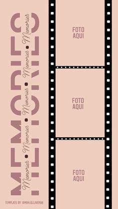 a film strip with two different films on it