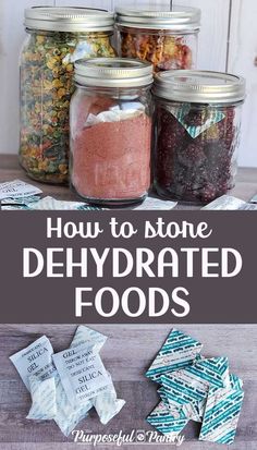 how to store dehydrated foods in jars