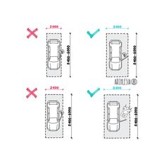 the measurements for an automatic car door